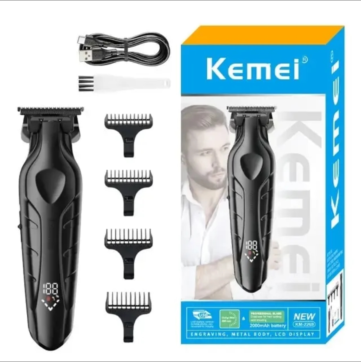ماشین اصلاح سر و صورت کیمی مدل KM_2269